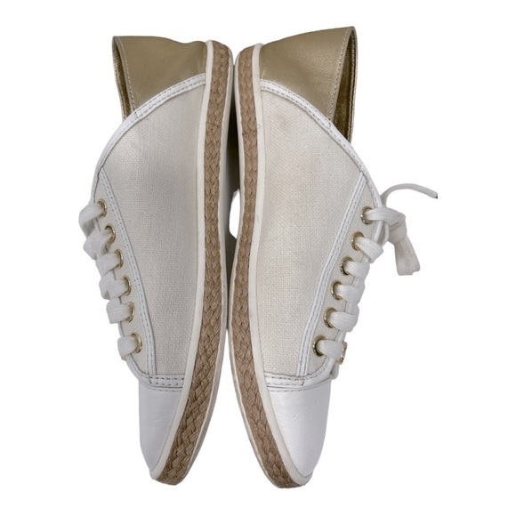 MICHAEL Michael Kors
Lace Up Espadrille Sneakers - Kristy Metallic Size 7 M - Picture 13 of 14